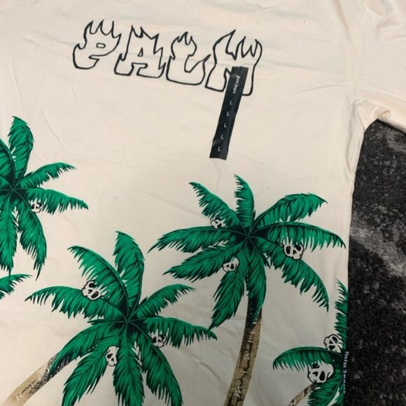 Palm Angels Fire Skull Palm Tree T-Shirt Men’s Large, Medium, Small - Picture 2 of 4